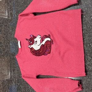Children's Place Pink Unicorn Sweater, Size 7/8